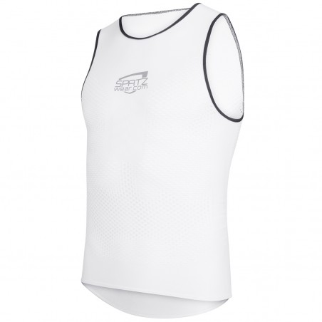 Spatzwear CoolR Summer/Indoor Fahrradunterhemd kurz weiß