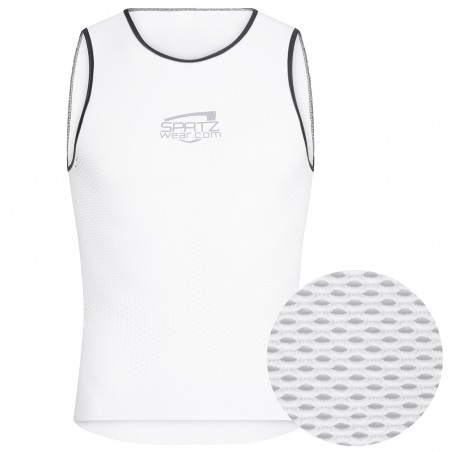Spatzwear CoolR Summer/Indoor Fahrradunterhemd kurz weiß