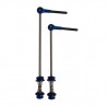 BikeBeat Schnellspanner Set Carbon blau