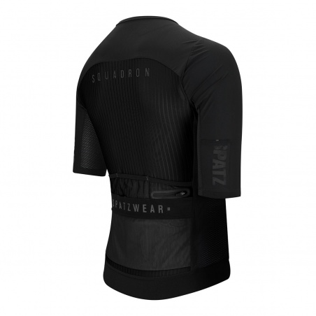 Spatzwear SQUADRON Kurzarm Cargo Radtrikot schwarz