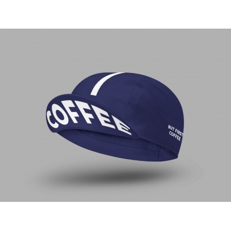 Cois Cycling Radmütze BUT FIRST COFFEE navy