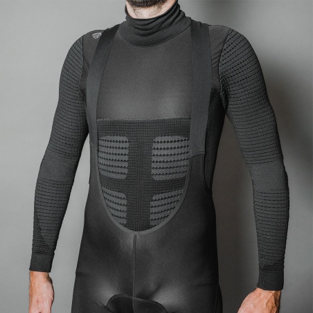 Spatzwear BASEZ Extreme Winter Fahrradunterhemd schwarz