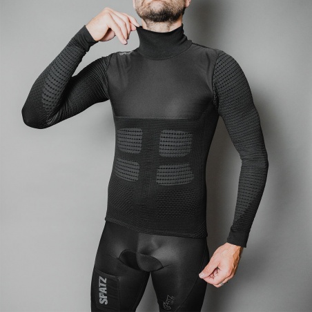 Spatzwear BASEZ Extreme Winter Fahrradunterhemd schwarz