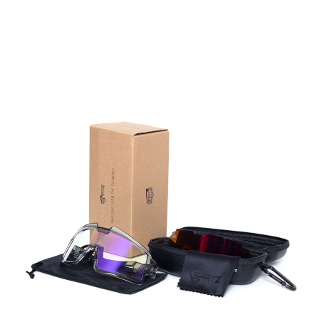 Spatzwear Shield Radbrille eisgrau