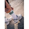 Cois Cycling RIDEDAY Retro Crew Socks Radsocken grün-schwarz