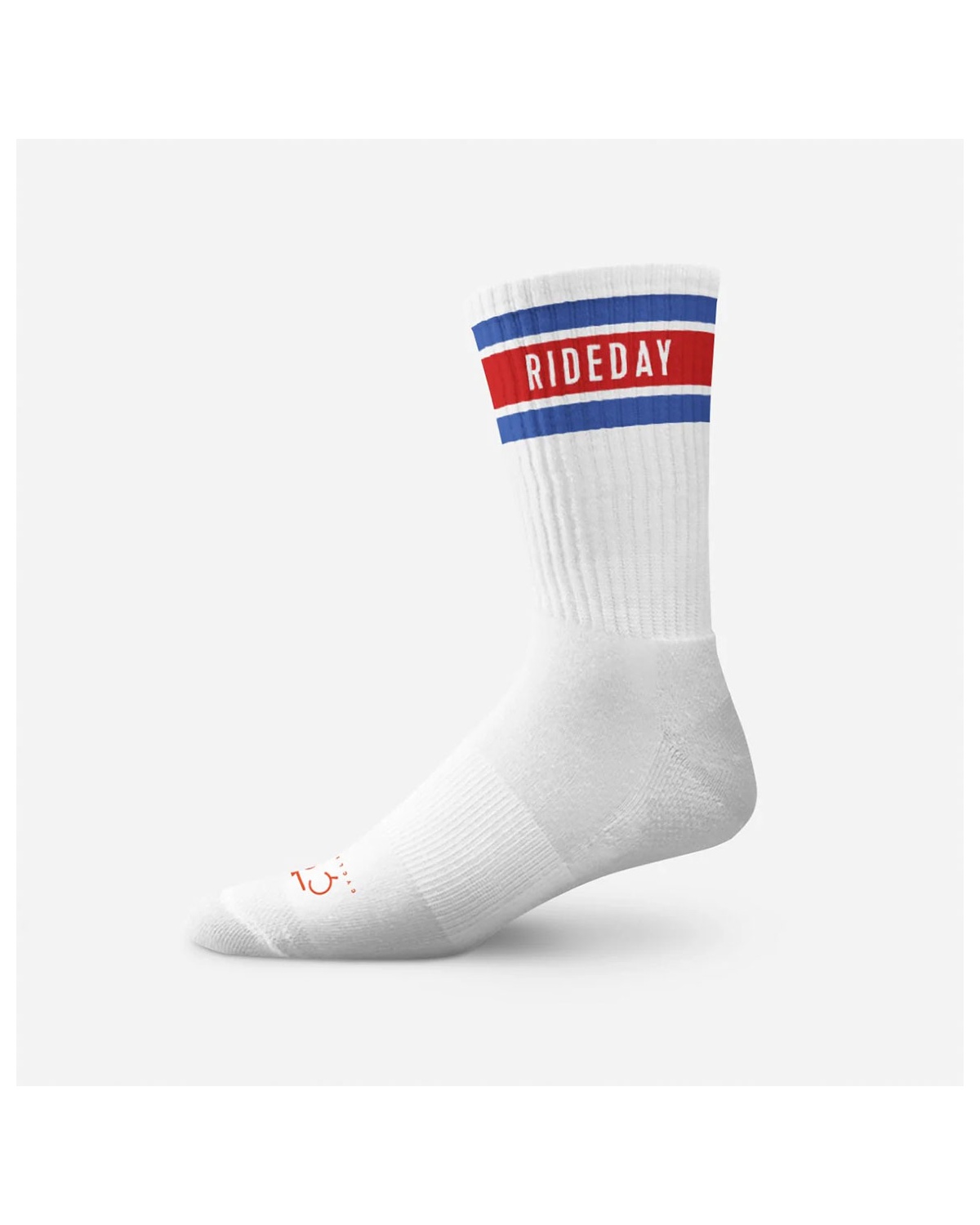 Cois Cycling RIDEDAY Retro Crew Socks Radsocken blau-rot