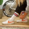 Cois Cycling RIDEDAY Retro Crew Socks Radsocken blau-rot