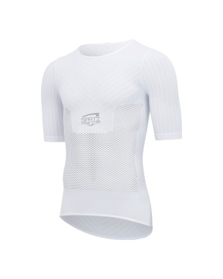 Spatzwear Pacelayer Aero Fahrradunterhemd kurz weiß