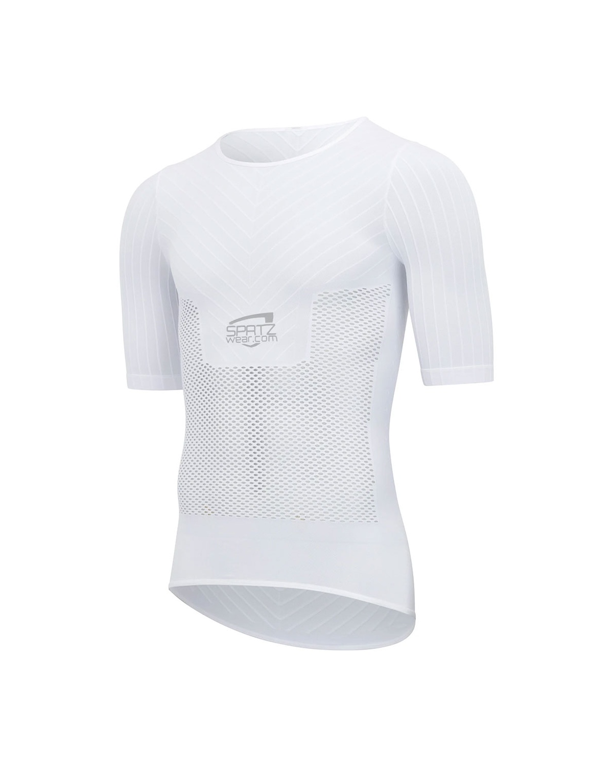 Spatzwear Pacelayer Aero Fahrradunterhemd kurz weiß