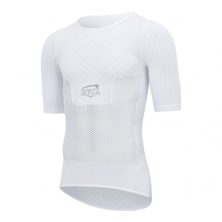 Spatzwear Pacelayer Aero Fahrradunterhemd kurz weiß
