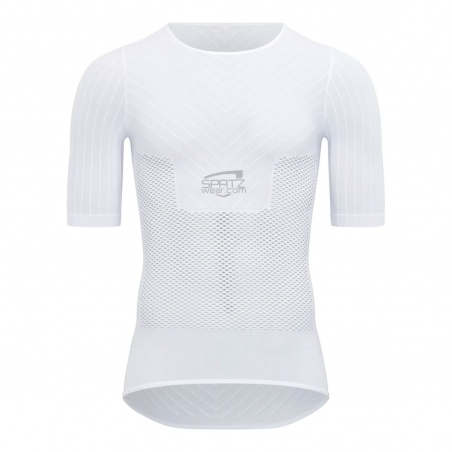 Spatzwear Pacelayer Aero Fahrradunterhemd kurz weiß
