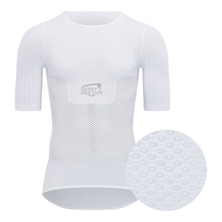 Spatzwear Pacelayer Aero Fahrradunterhemd kurz weiß