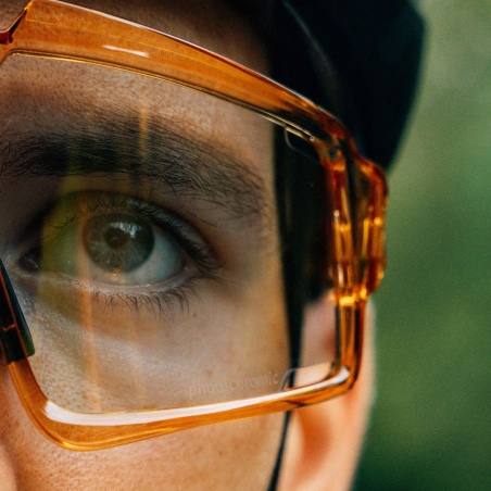 Spatzwear Shield Radbrille gold