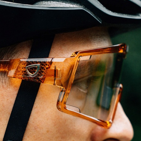 Spatzwear Shield Radbrille gold