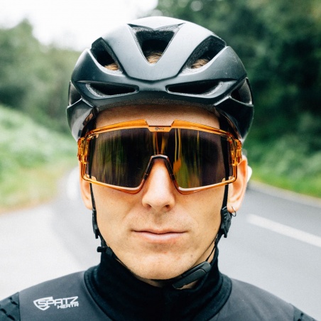 Spatzwear Shield Radbrille gold