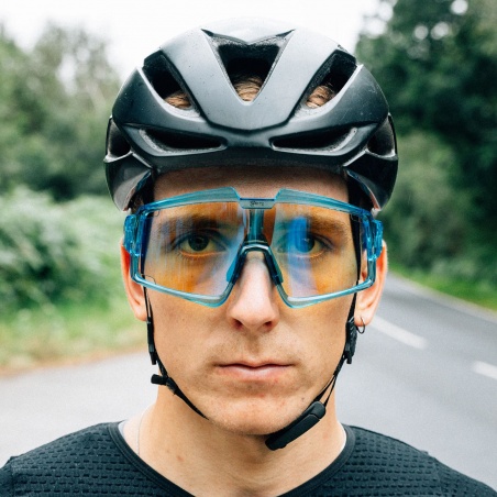 Spatzwear Shield Radbrille blau