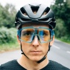 Spatzwear Shield Radbrille blau