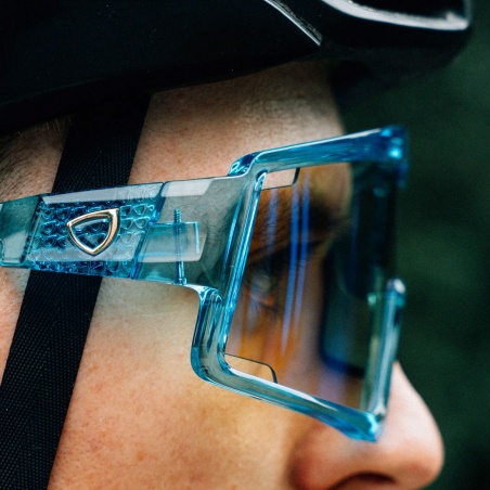 Spatzwear Shield Radbrille blau