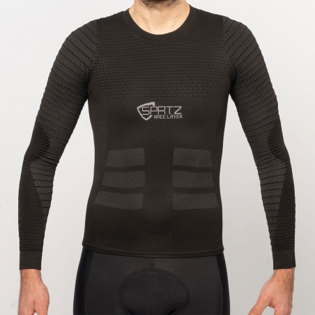 Spatzwear Race Layer lang Radunterhemd schwarz