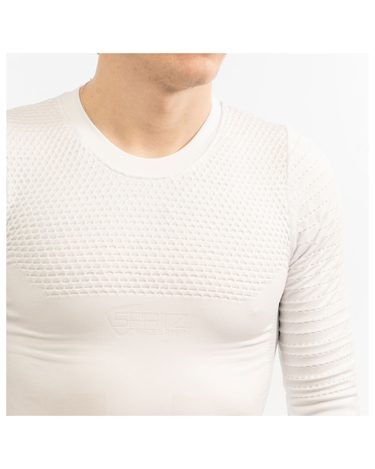 Spatzwear Race Layer lang Radunterhemd weiß