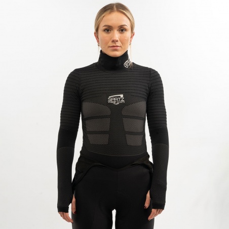 Spatzwear BASEZ 2 Winter Fahrradunterhemd schwarz