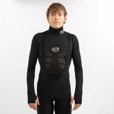 Spatzwear BASEZ 2 Winter Fahrradunterhemd schwarz