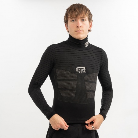Spatzwear BASEZ 2 Winter Fahrradunterhemd schwarz