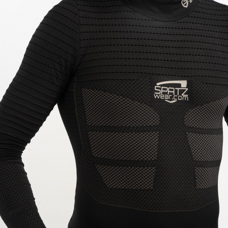 Spatzwear BASEZ 2 Winter Fahrradunterhemd schwarz
