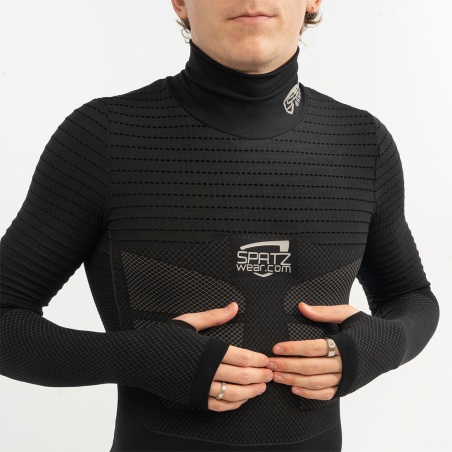 Spatzwear BASEZ 2 Winter Fahrradunterhemd schwarz