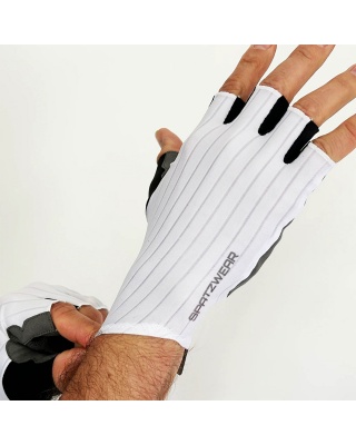 Spatzwear Aero Glovz Radhandschuhe kurz weiß
